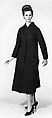 Coat, Charles James (American, born Great Britain, 1906–1978), wool, silk, American